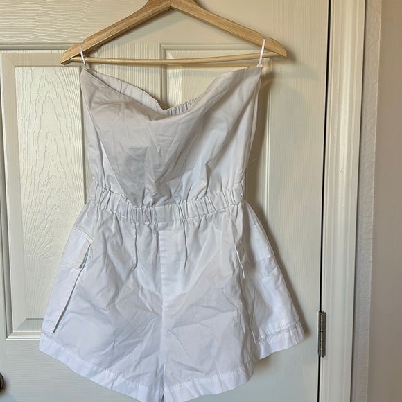 Zara GABARDINE SHORT JUMPSUIT - Picture 3 of 5